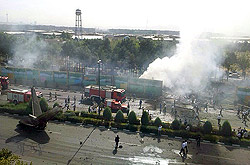 سقوط هواپیما در شهرک آزادی